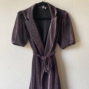 & other stories sparkle purple disco dress US4